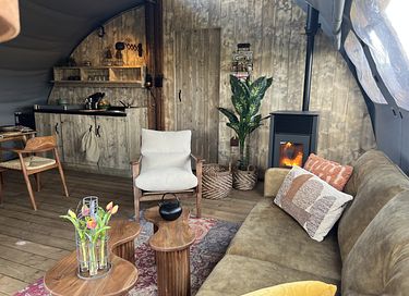 Tente de glamping de luxe (2p) avec bain à remous - 5