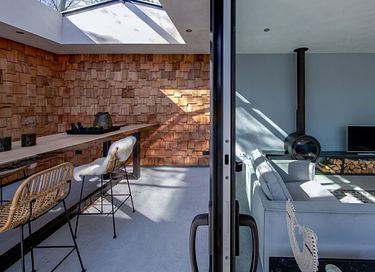 Modern wooden design villa with hot tub - 8