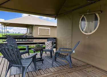 Luxe glamping lodge (4p) op boerencamping - 3