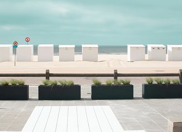 Moderne studio aan het strand in Koksijde