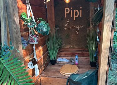 Prive glamping dome met hottub in natuur - 19