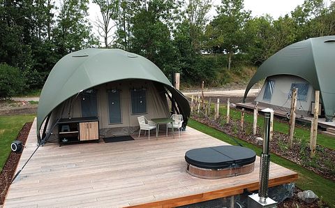 Romantische glamping lodge met privé hottub - 3