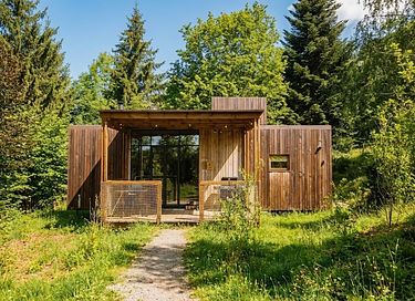 Familie boshuisje in de Ardennen