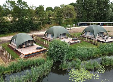 Romantische glamping lodge met privé hottub - 30