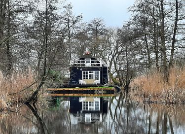 Vrijstaand huisje met eigen sloot - 9