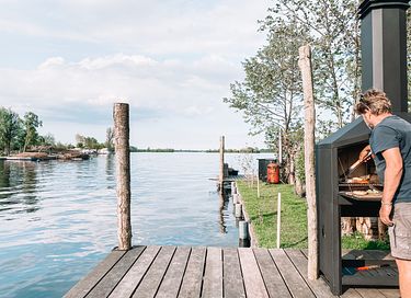 Uniek privé-eiland met tiny house & salonboot - 32