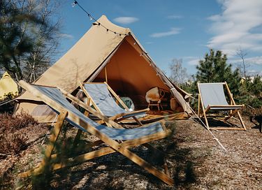 Festival-achtige sfeer op een pop-up camping - 1