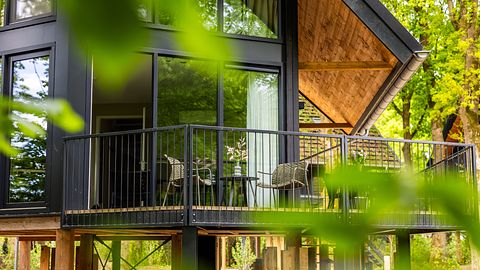 Romantische houten lodge met privé hottub - 2