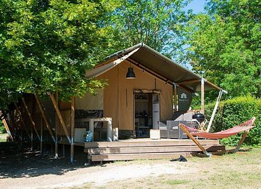 Glampingtent in een prachtige omgeving (6p)