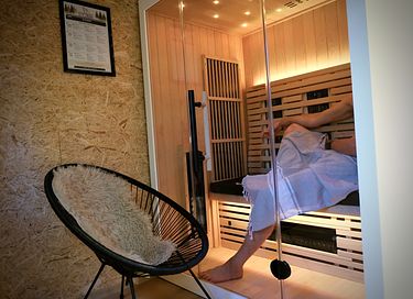 Boslodge met privé sauna  - 11