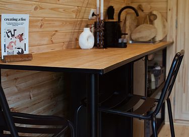Houten Glamping Pod met eigen Hottub - 13