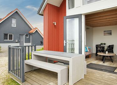 Beach lodge right on a recreational lake
