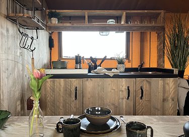 Glamping tent (2p) with hot tub - 8