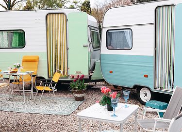 Overnachten in een retro caravan - 2