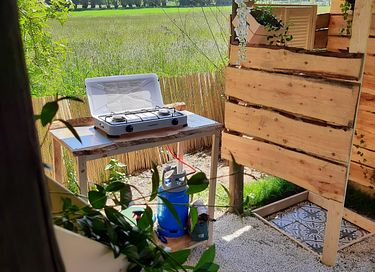 Overnachten in ecologische boomhut met hottub - 17