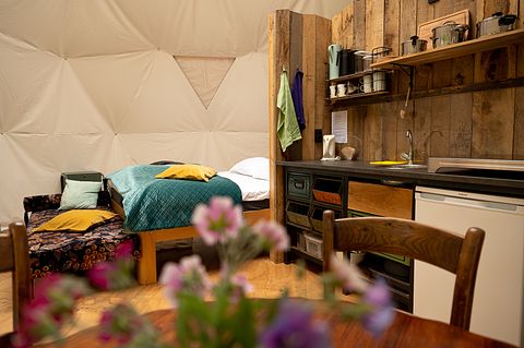 Glamping Kuppelzelt auf einem Campingplatz in Drenthe - 5
