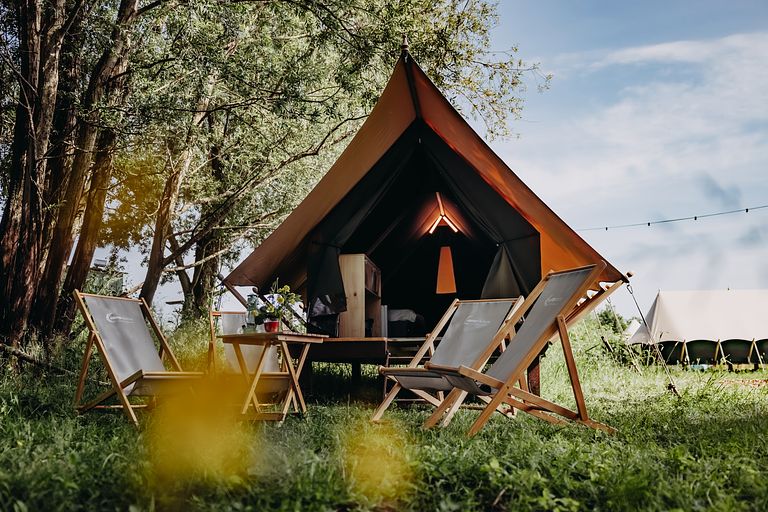 Glamping op festival-achtige pop-up camping - 1