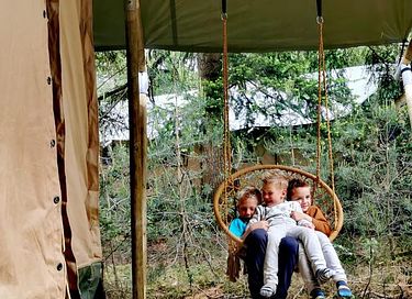 Luxuriöses Familien-Glampingzelt mit Bad - 11