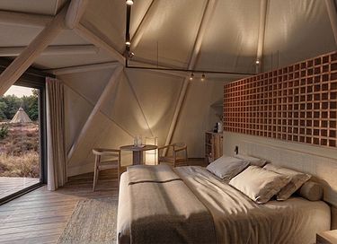 Luxe tipi tent (2p) met privé hottub - 2