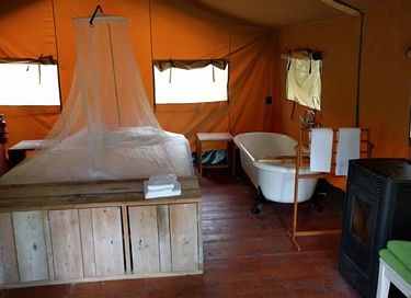 Romantische safaritent (2p) met ligbad - 7