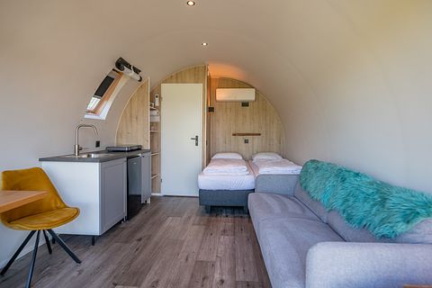 2-persoonslodge met weids uitzicht in Drenthe - 2