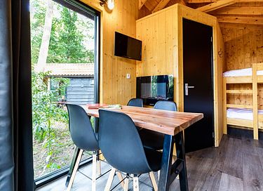 Trekkershut (4p) op leuke camping in het bos - 4