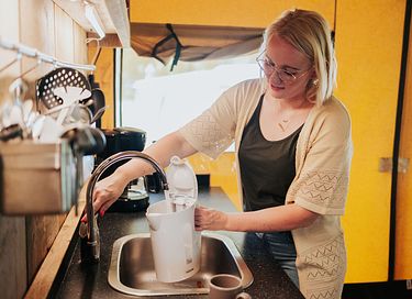 Safaritent met privé sanitair voor 6 personen - 8
