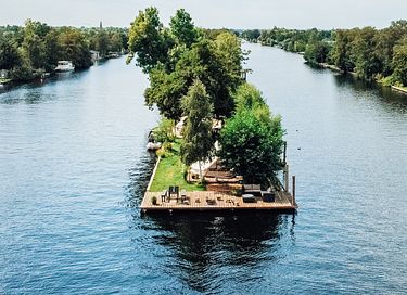 Uniek privé-eiland met tiny house & salonboot - 8