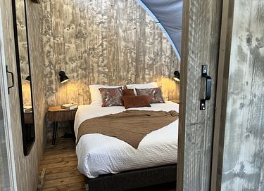 Tente de glamping de luxe (2p) avec bain à remous - 10