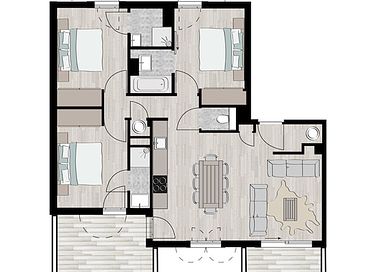 appartement familial avec vue sur les montagnes dans les Alpes - 10