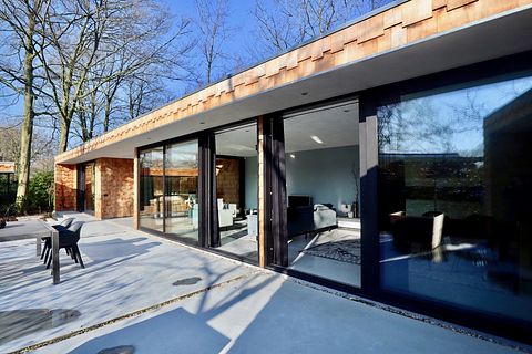Modern wooden design villa with hot tub - 3