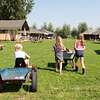 Glamping auf einem Ackerbauernhof