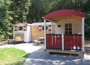 Pipowagen met overdekt terras voor 5 personen - 1