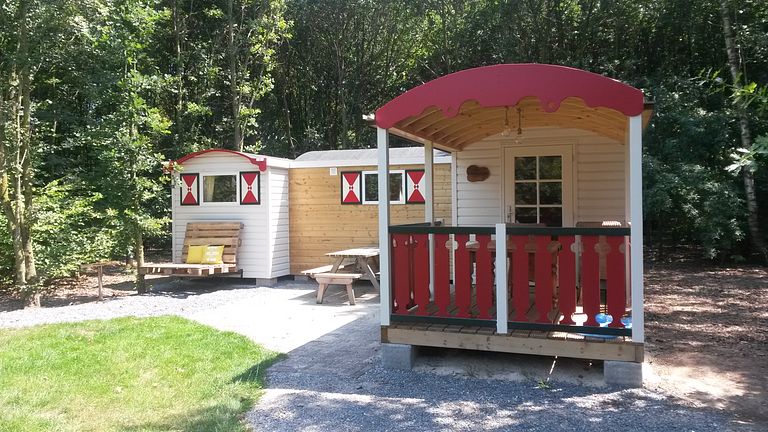 Pipowagen met overdekt terras voor 5 personen - 1