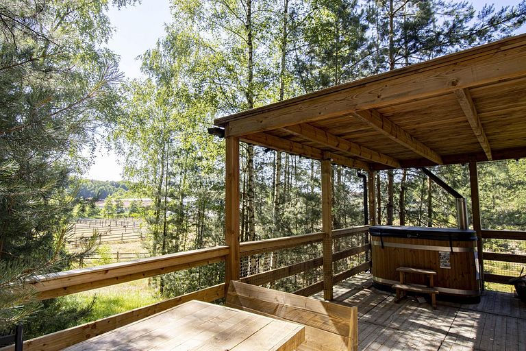 Unieke boshut met privé hottub - 1