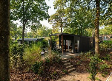 Familie lodge op vakantiepark op de Veluwe