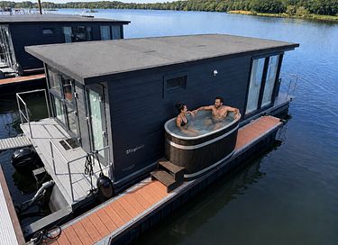Luxe houseboat met 2-persoons hottub  - 2