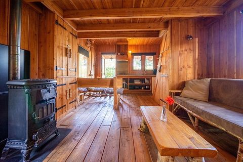 Houten natuurhut in een bosrijke omgeving - 4
