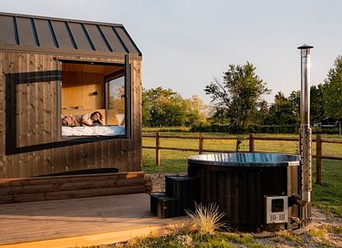 Ontspannen in een tiny house met uitzicht