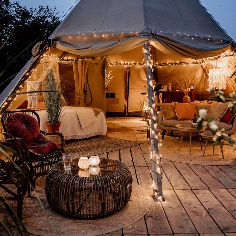 Romantische glamping tent met een hottub - 1
