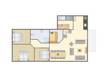 Bungalow für 10 Personen mit privater Sauna - 13