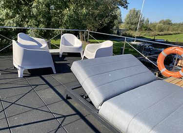 Luxe houseboat met dakterras - 19