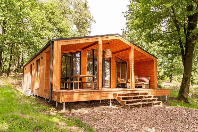 Houten lodge (5p) in mooie omgeving - 1