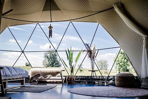 Panorama tent op uniek eiland in Zuid-Holland - 2