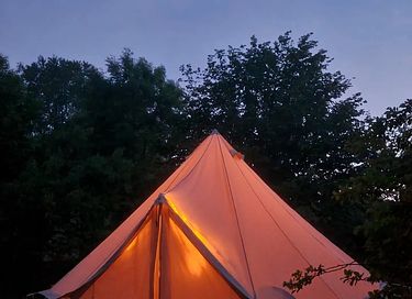 Glampingtent in de Belgische natuur