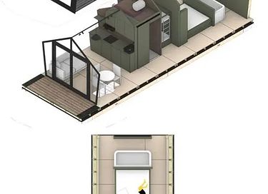 Duurzame design lodge voor 4 personen - 14