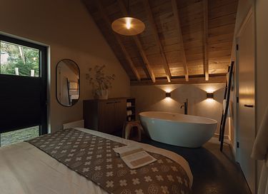 Waldstudio (2 Personen) mit freistehender Badewanne - 23