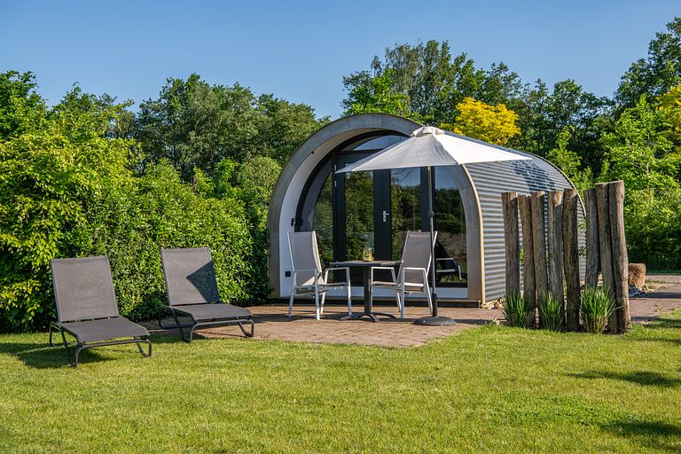 2-persoonslodge met weids uitzicht in Drenthe - 1