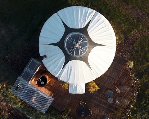 Luxe yurt met Bohemien chic interieur - 2