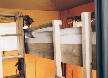 Glamping-hytte med privat spabad - 16